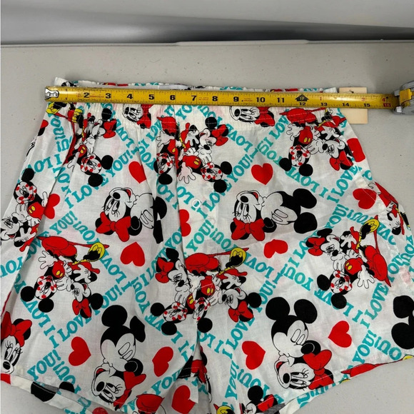 Vintage Disney Mickey Mouse Mickey & Co Boxer Shorts Size M White Hearts NWT - Picture 5 of 7